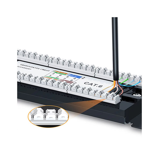 UGREEN NW127 Cat 6 1U 24 Port UTP Patch Panel | 70423